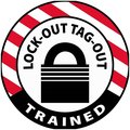 Nmc HARD HAT LABEL, LOCKOUT TAGOUT HH140R